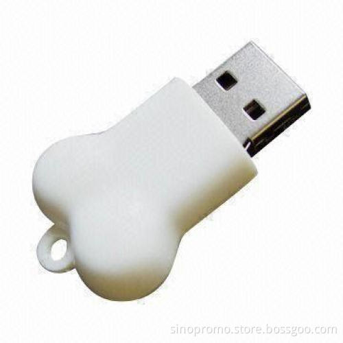 Customized Shape USB Memory Stick, Made of Soft PVC Material, Measuring 38.5 x 23.5 x 10mm